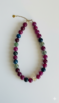Island bloom necklace mixt color purple