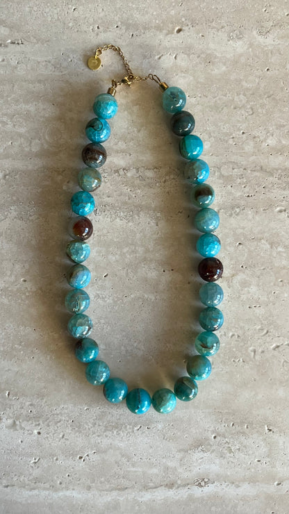 Island bloom necklace wavy aurora