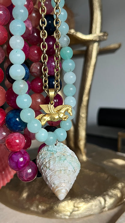 Pegasus one-piece earring