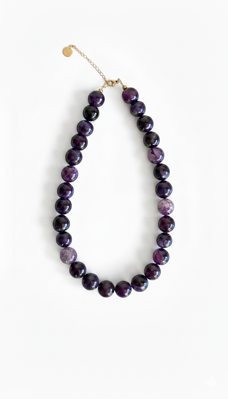 Island bloom necklace blue