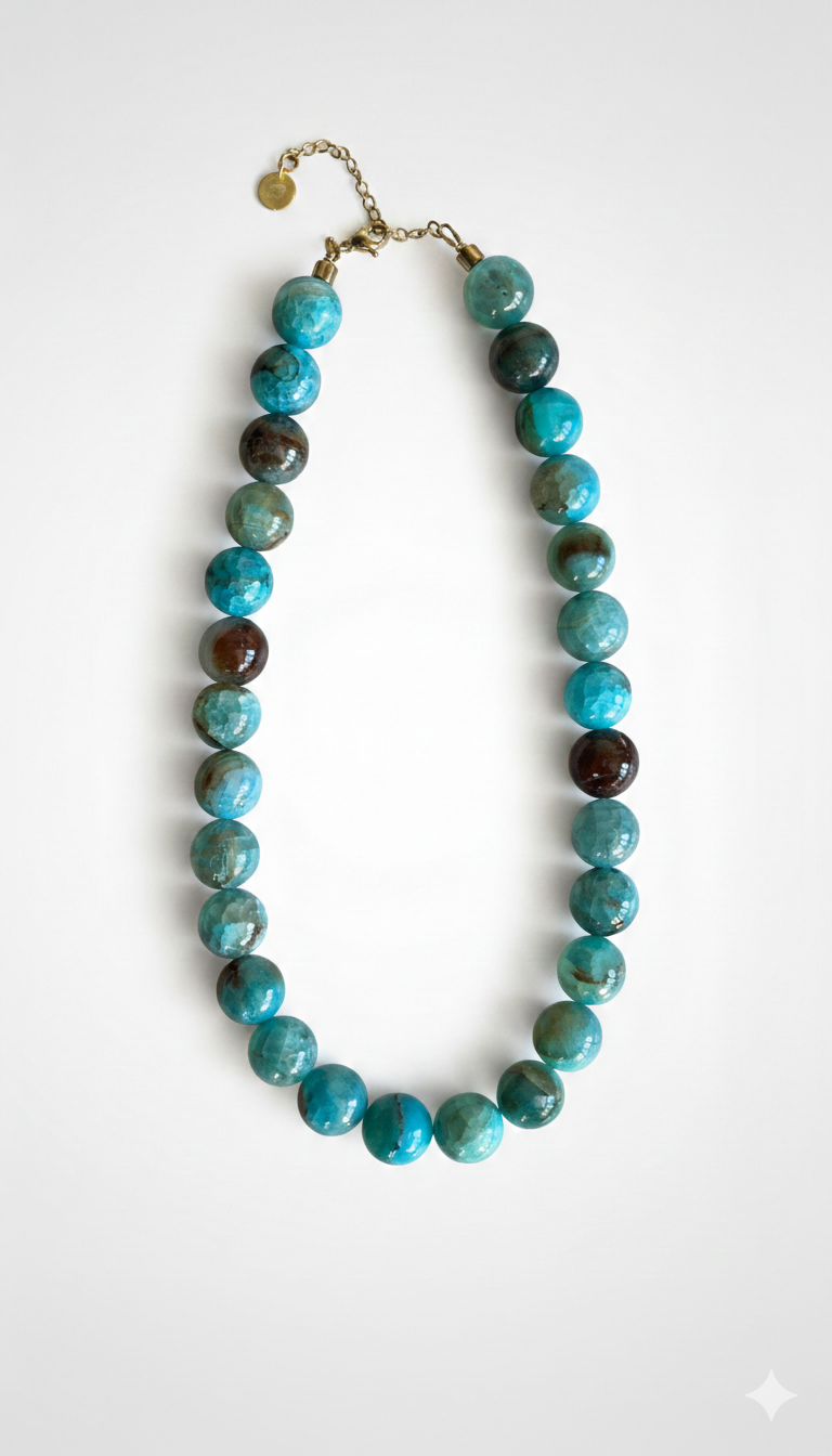 Island bloom necklace wavy aurora