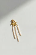 Sun charm one-piece earring