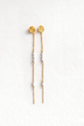 Flower pearl earring