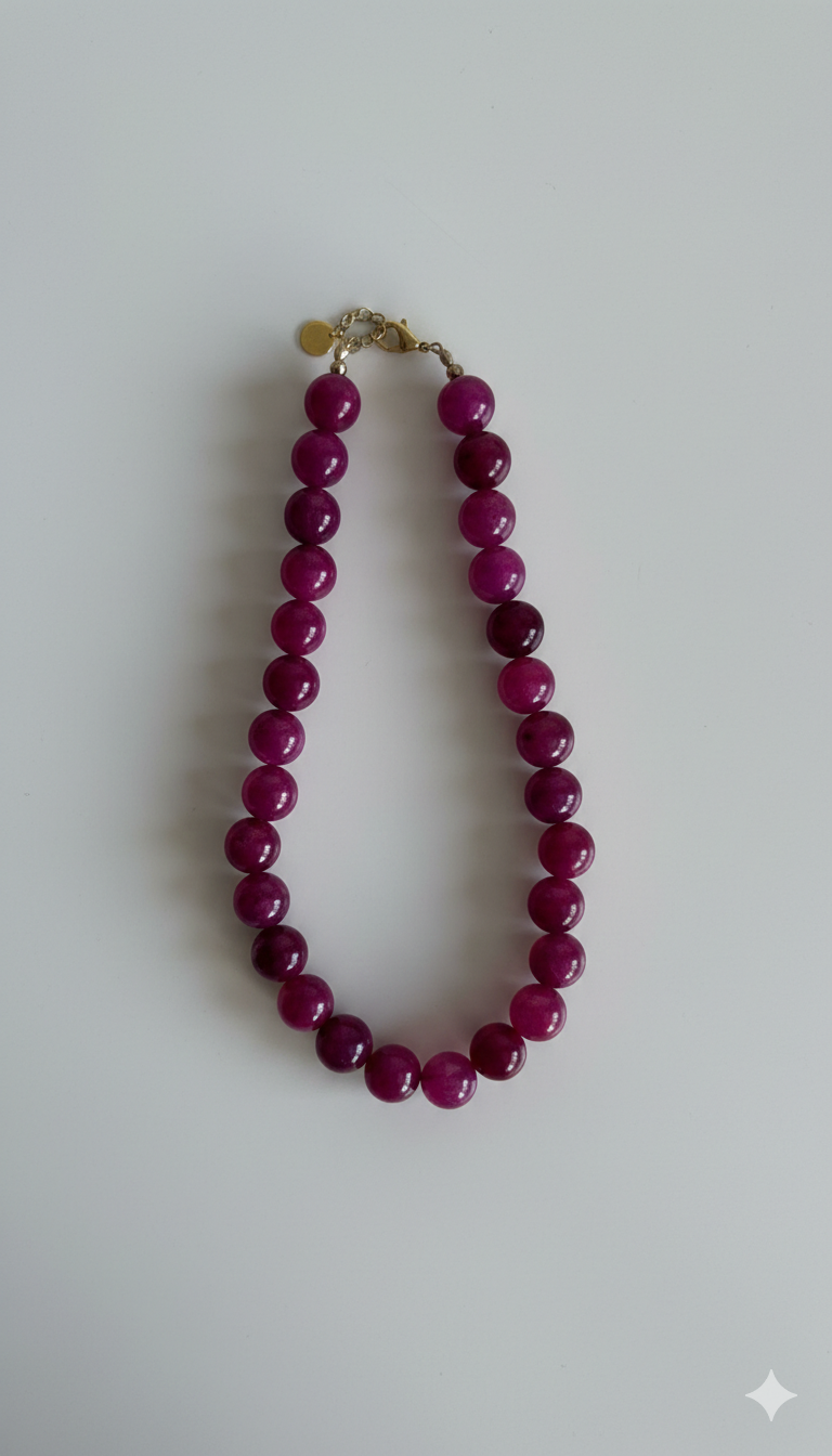 Island bloom necklace blue
