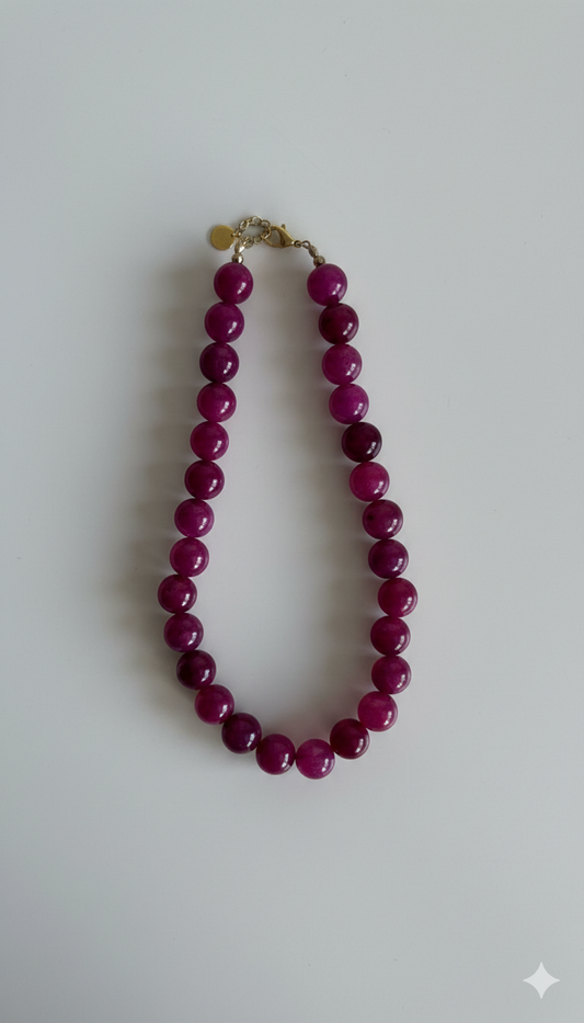 Island bloom necklace blue