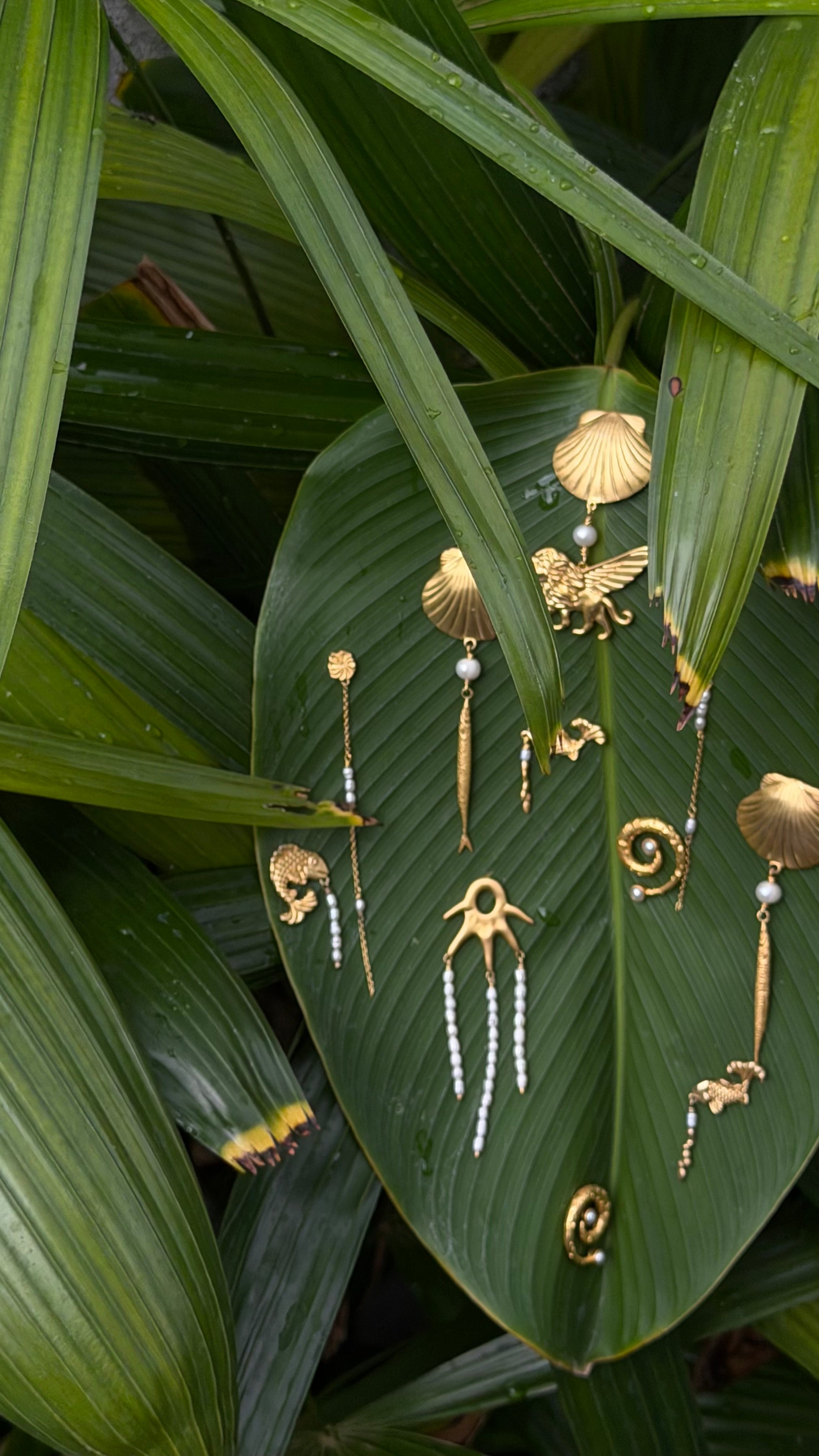 Duel fish earrings