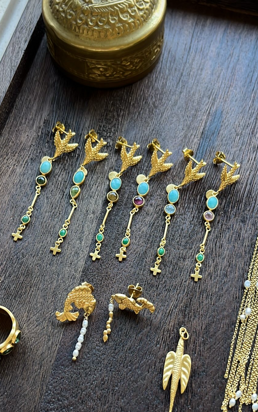 One-piece Falk Cross Earring