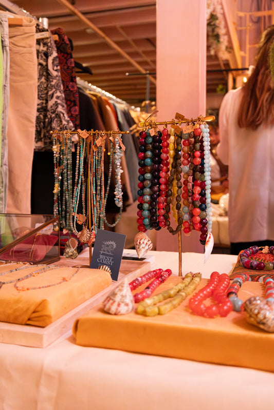 Faceted cube necklace citrus-green