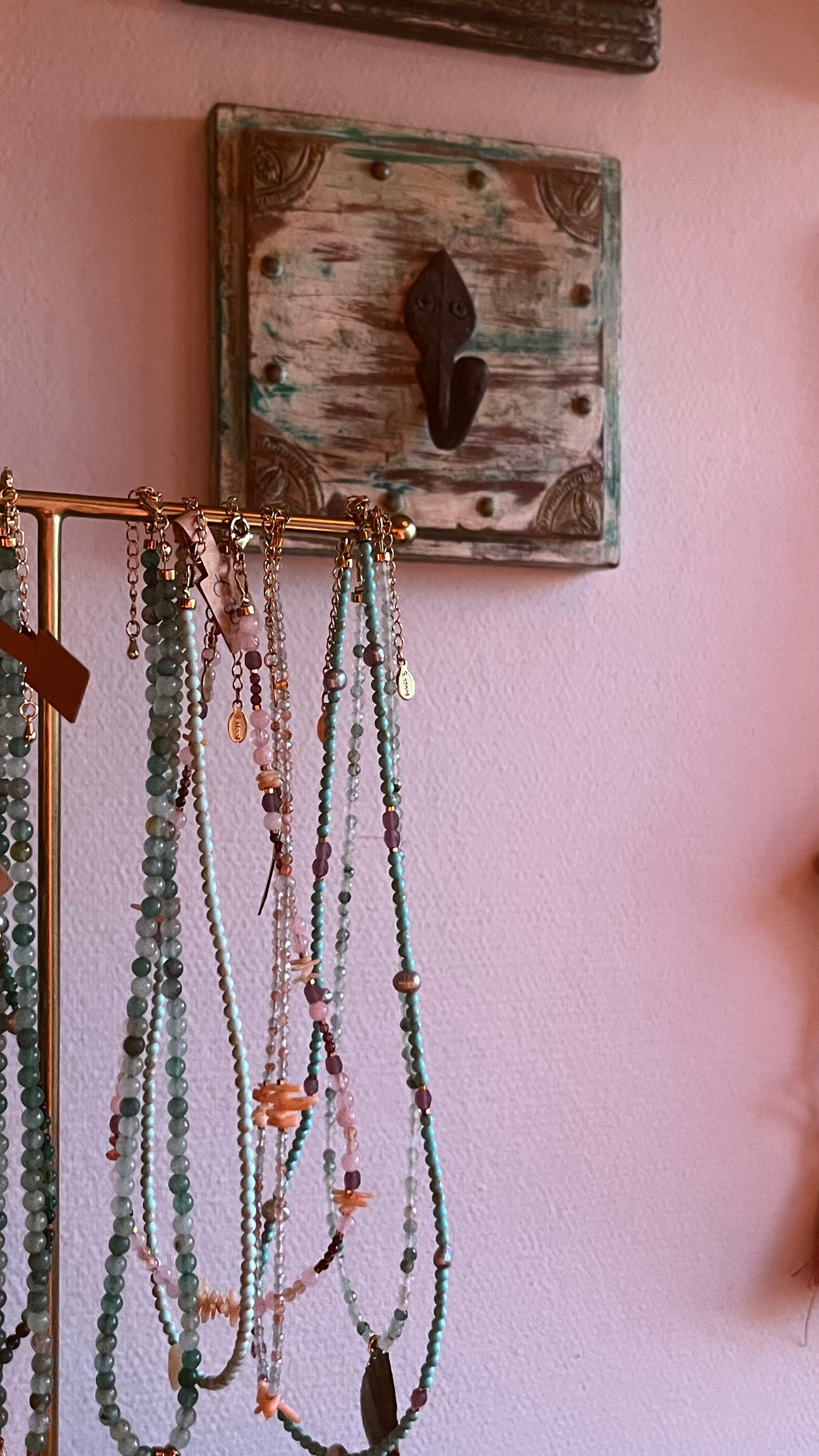 necklace multi color stones