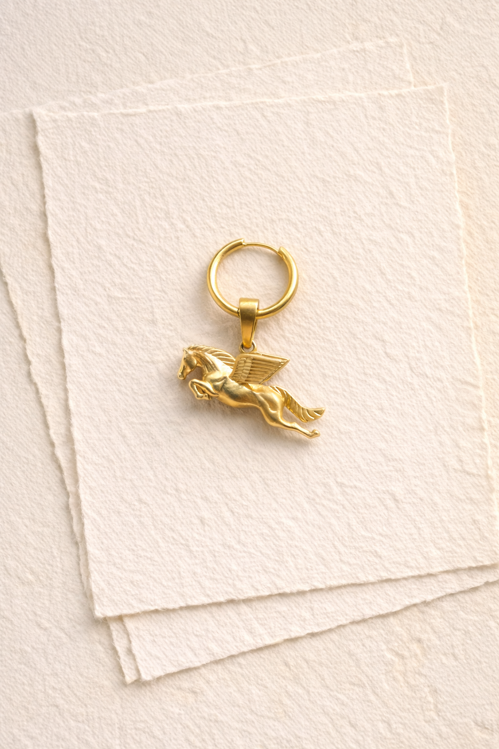 Pegasus one-piece earring