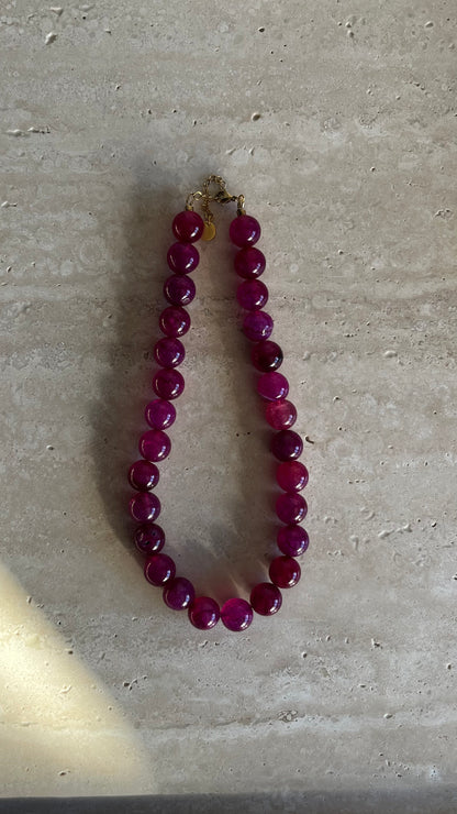 Island bloom necklace blue