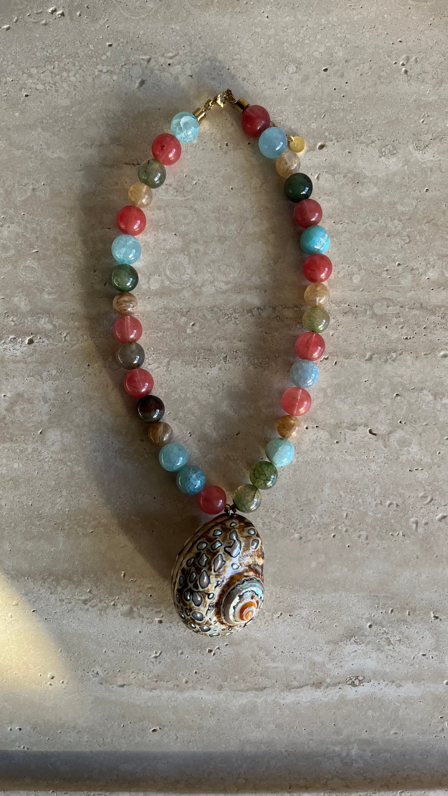 Island treasure necklace multi color