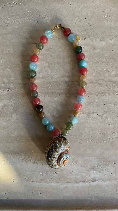 Island treasure necklace multi color