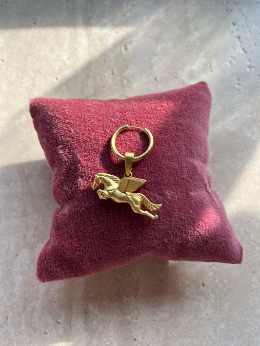 Pegasus one-piece earring