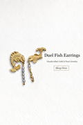 Duel fish earrings
