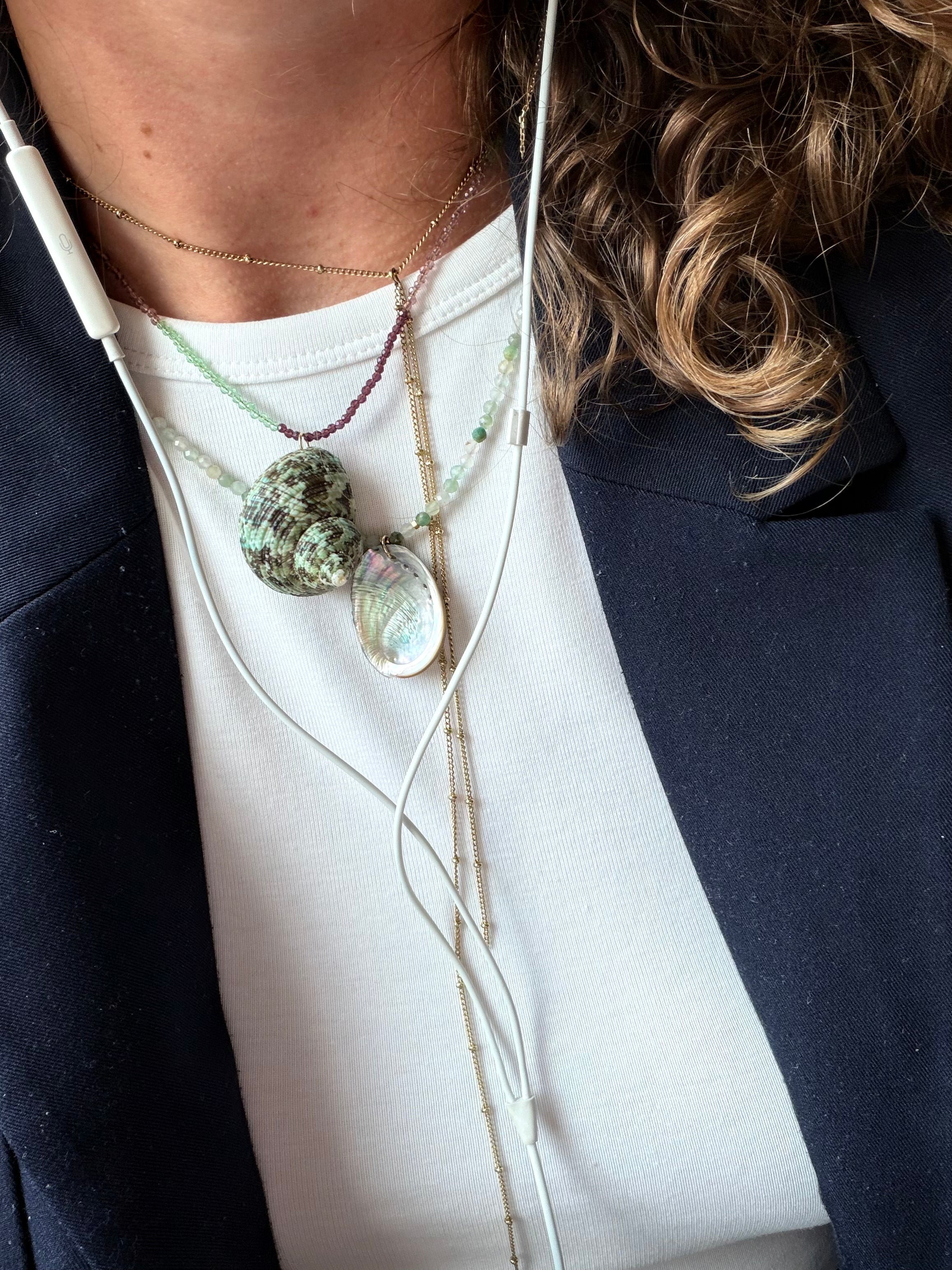 Capiz shell necklace