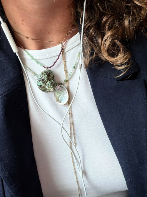 Capiz shell necklace