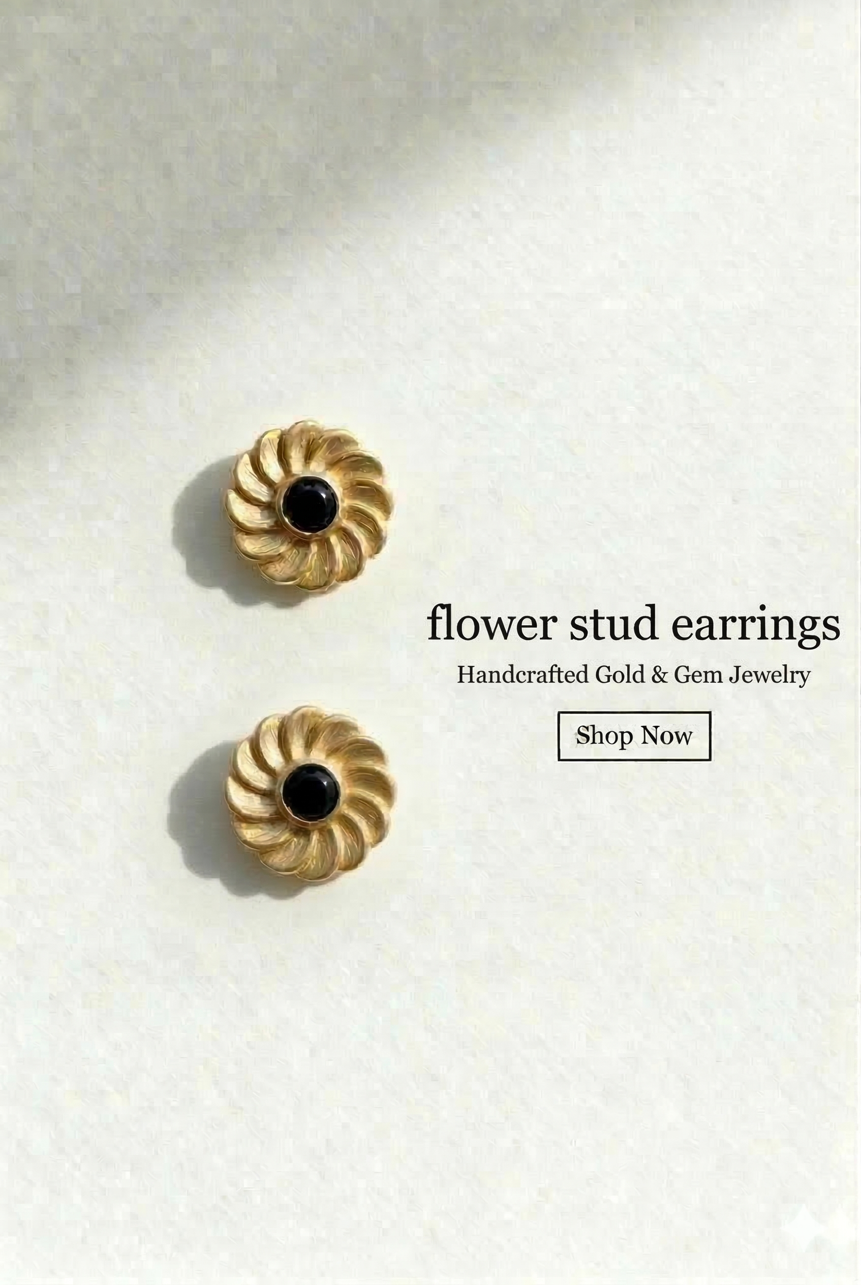 Flower stud earring