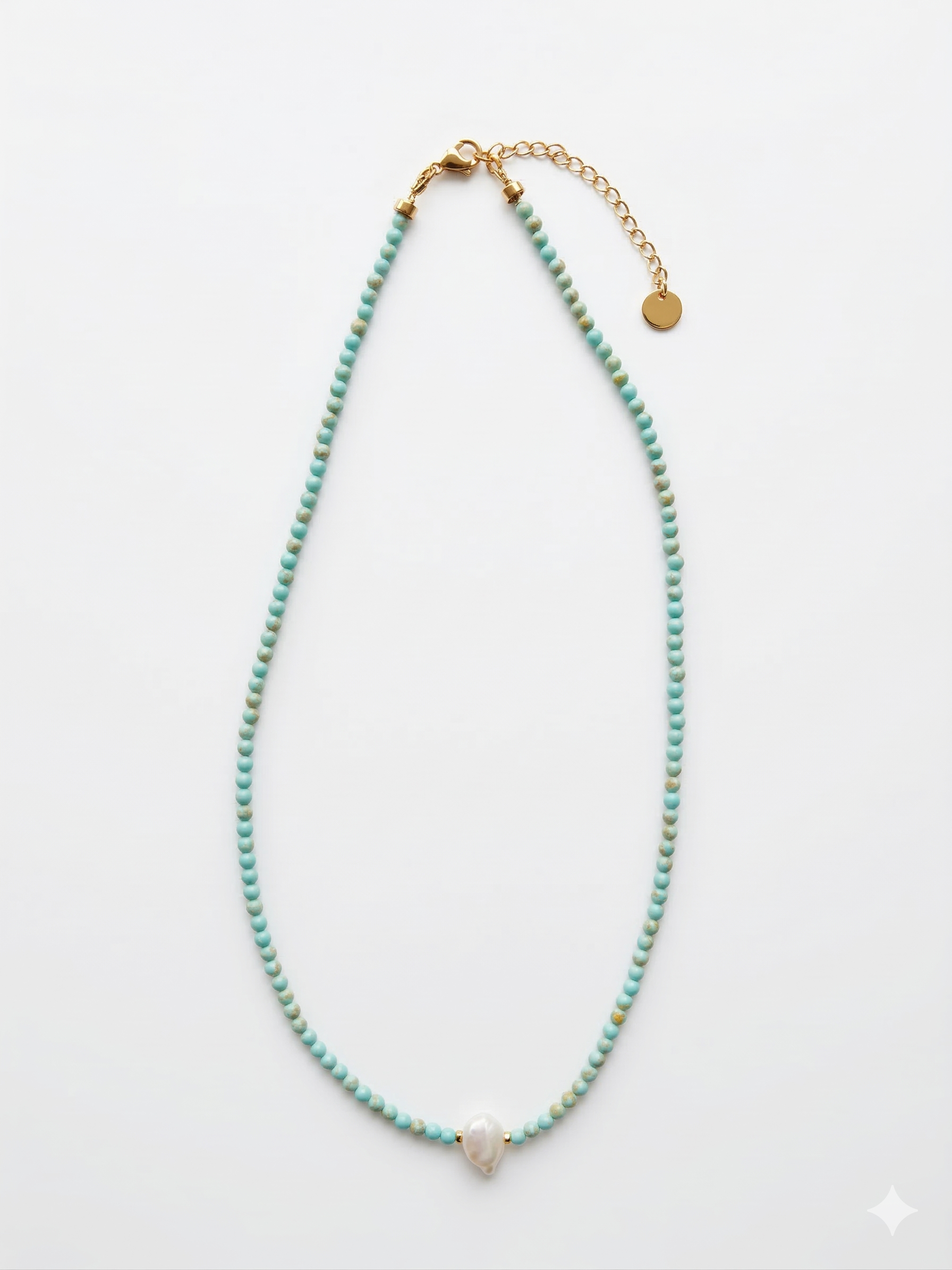 necklace turquoise with pearl
