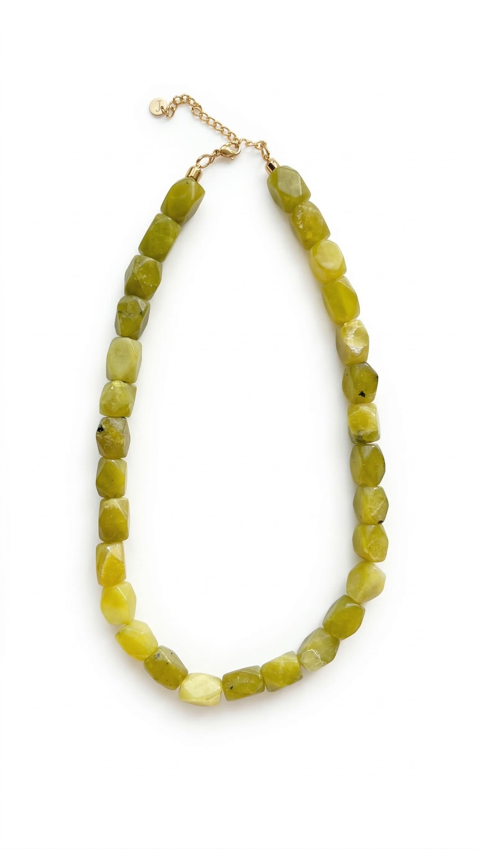Faceted cube necklace