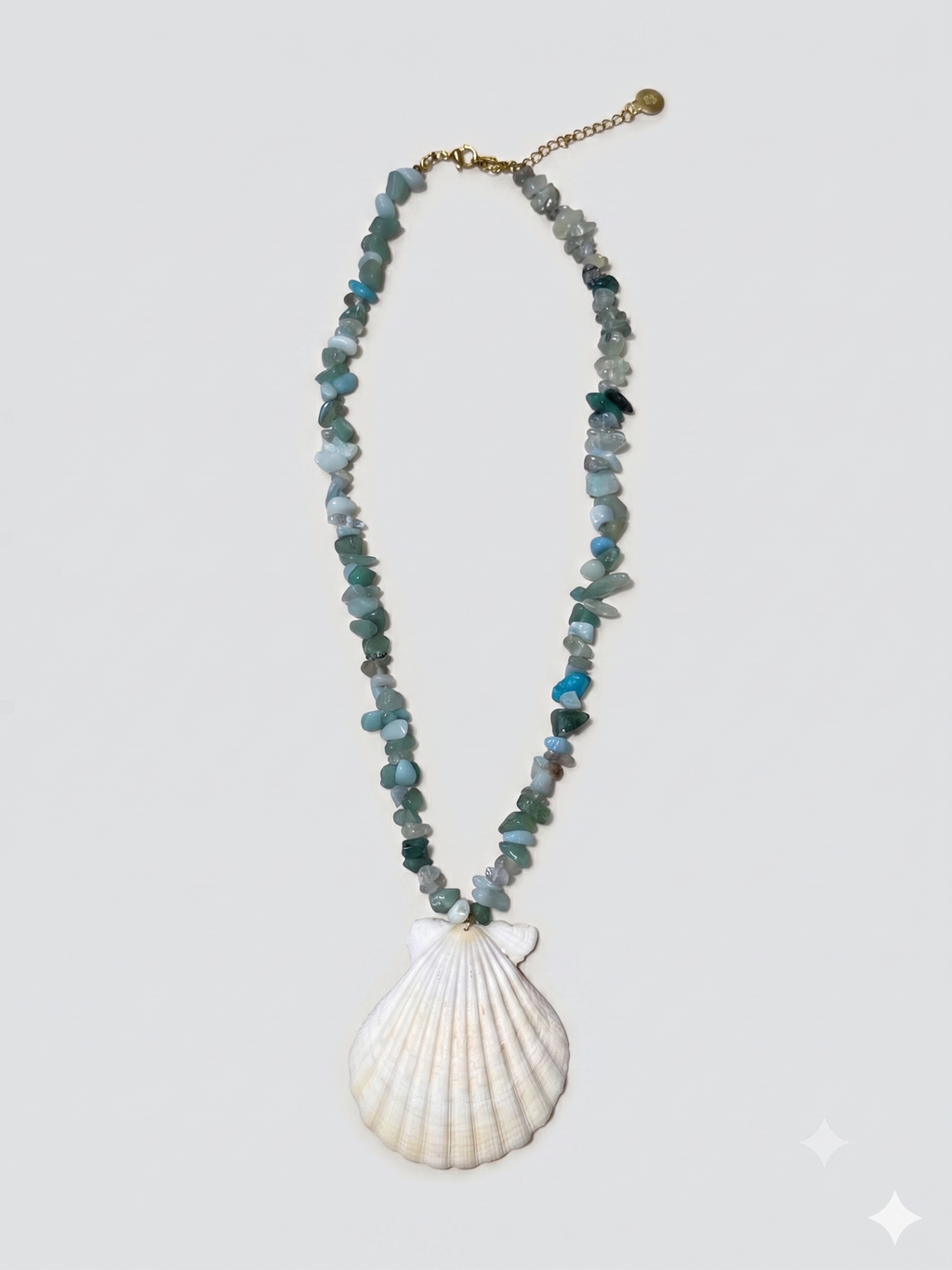Mint sea shell necklace