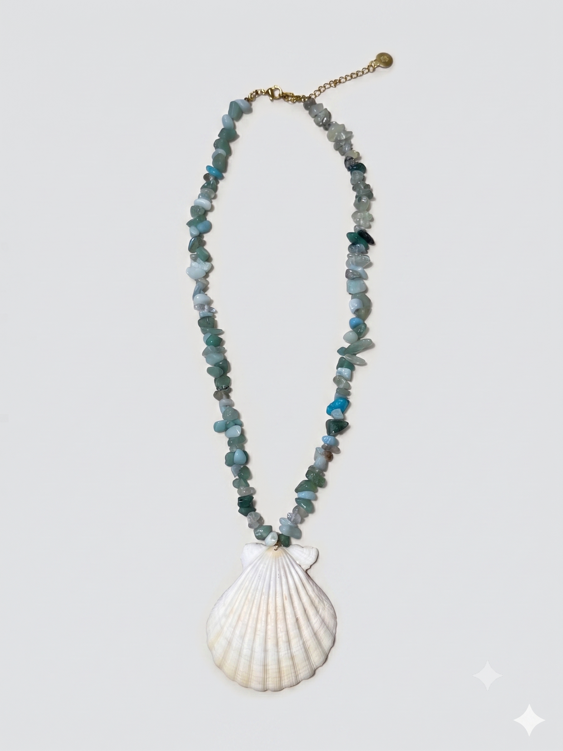 Mint sea shell necklace