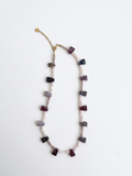 Rose quartz stone necklace