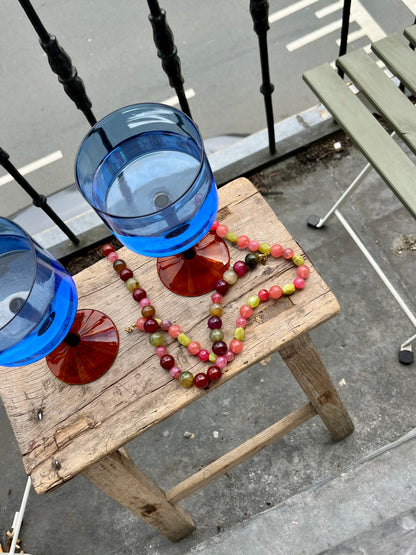 Island bloom necklace coral-green